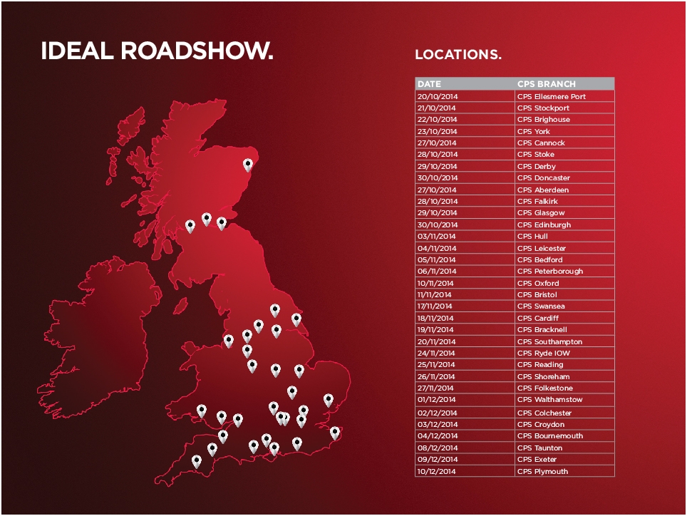 Ideal Roadshow Map